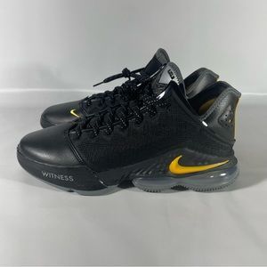 Nike LeBron XIX 19 Low Shoes Witness Black University Gold DH1270-002 Men’s 12